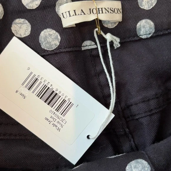 Ulla Johnson Wade polka-dot high-rise flared jeans